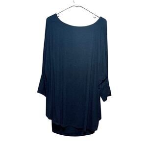 Shannon Passero Womens Black Tunic Top L/G Viscose Stretch Made in Turkey